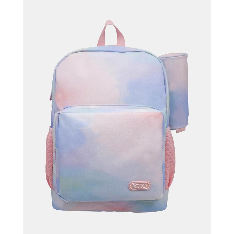 Roco Multicolour Bag Backpack With Pencil Case (17 Inch)