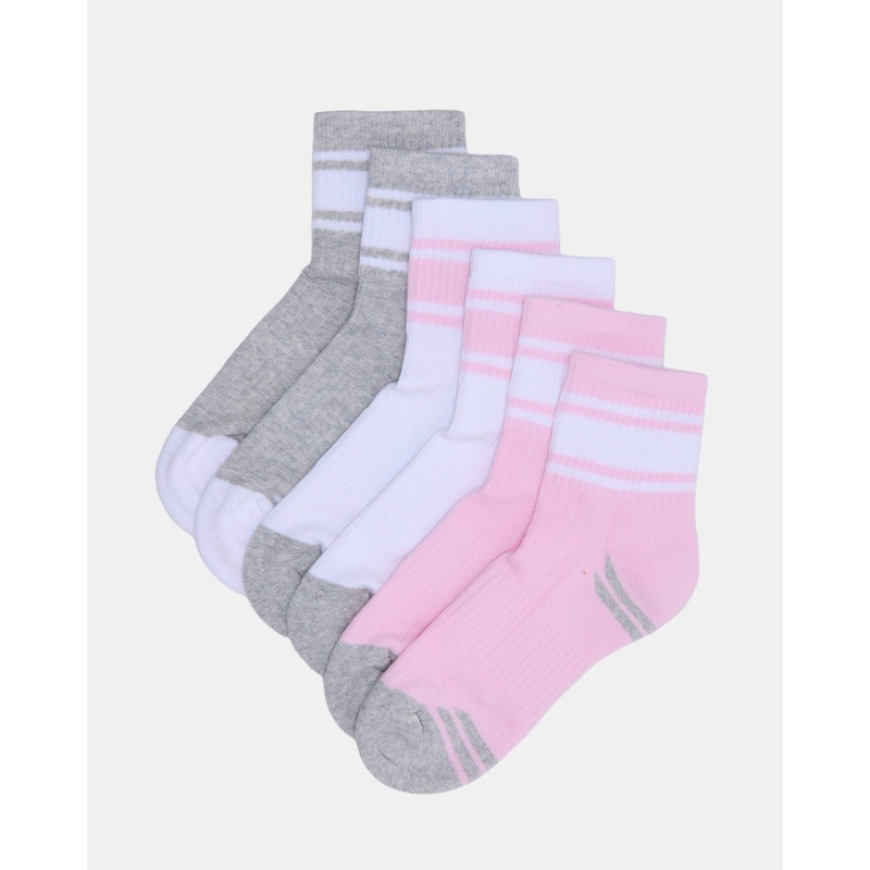 Senior Girls Assorted Mid-Length Socks Set (3 Pairs)