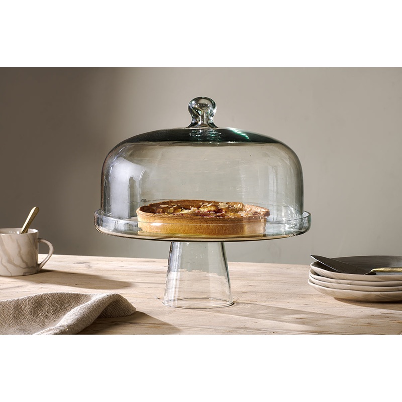 Banjara Glass Dome Cake Stand|Clear|One Size
