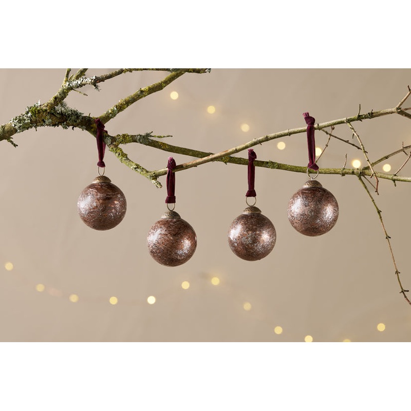 Darya Baubles – Antique Burgundy – (Set of 4)