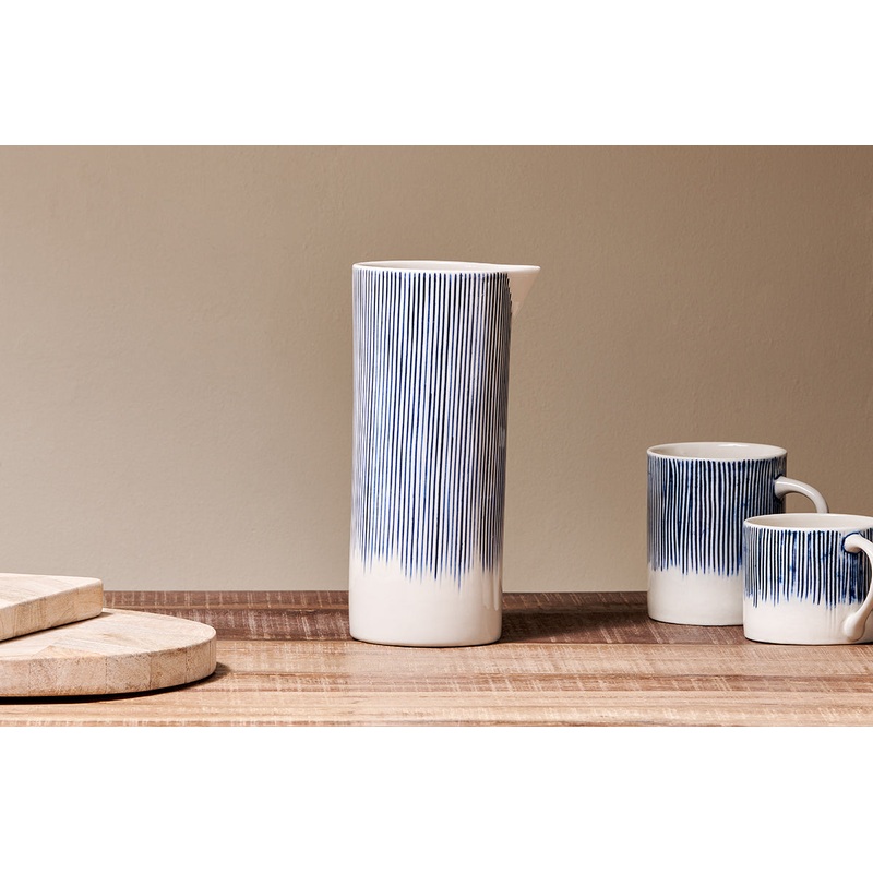 Karuma Ceramic Jug – Large|Blue & White|Large