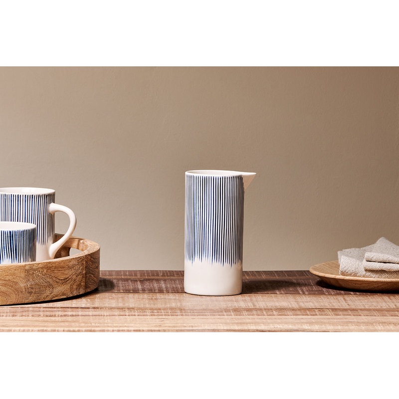 Karuma Ceramic Jug – Small|Blue & White|Small 15.5 x 7.5cm (dia)
