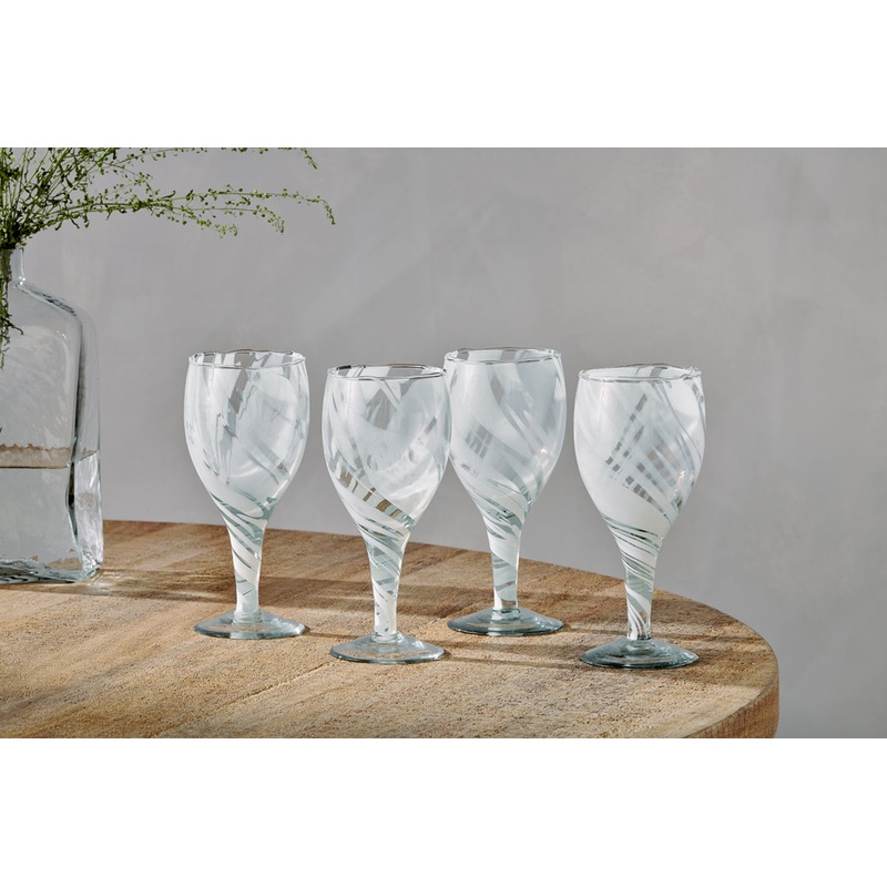 Lohara Wine Glass – White (Set of 4)
