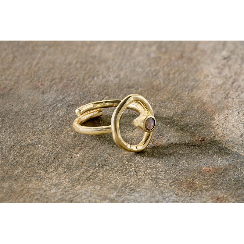 Mari Labradorite Ring – Gold|Gold|One Size
