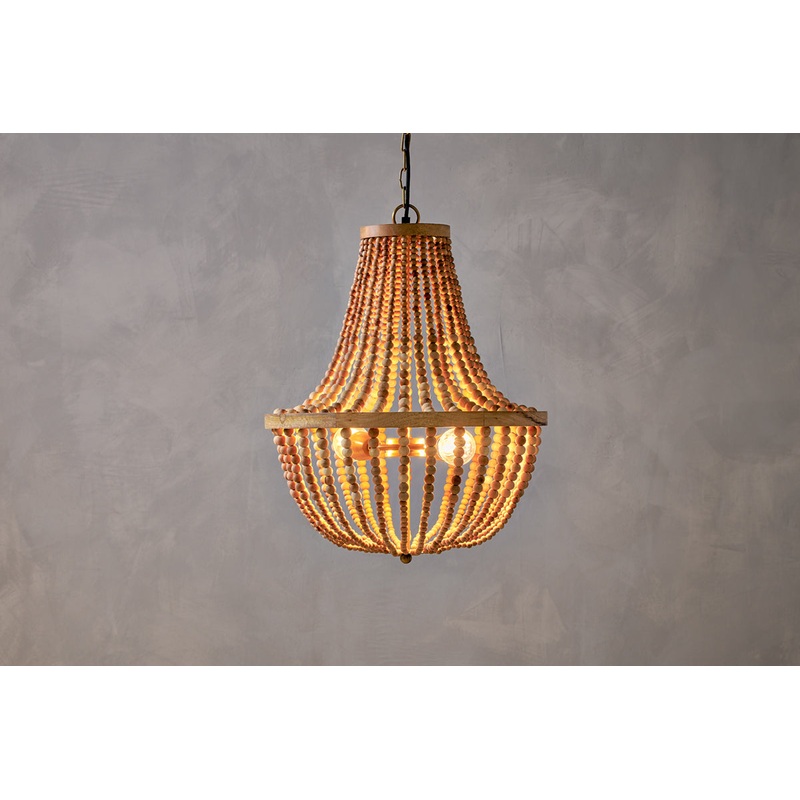Neela Mango Wood Pendant – Natural