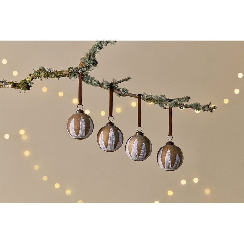 Nori Baubles – Gold & Cream – (Set of 4)