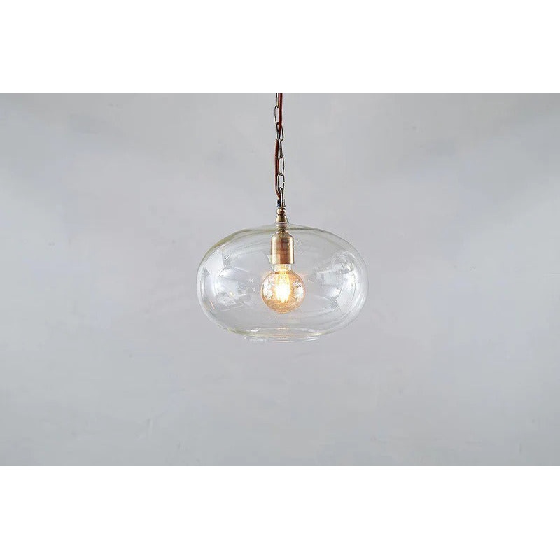 Otoro Recycled Glass Pendant – Clear – Small Round