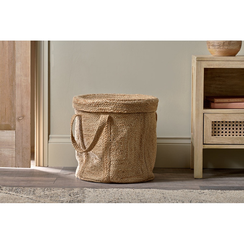 Pallu Braided Jute Laundry Basket