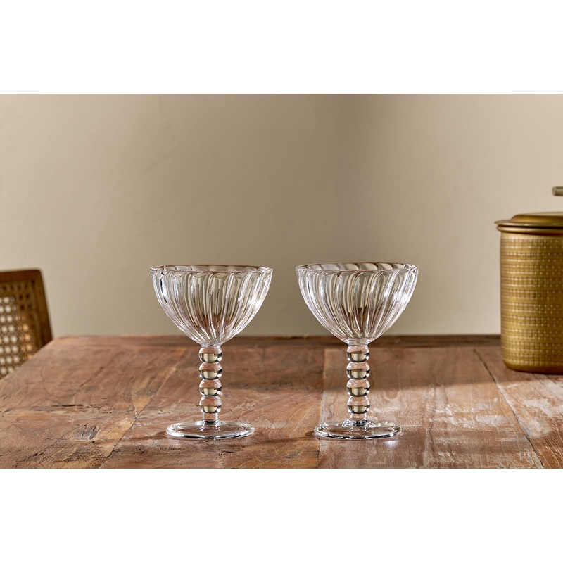 Santosa Champagne Glass – Clear (Set of 2)