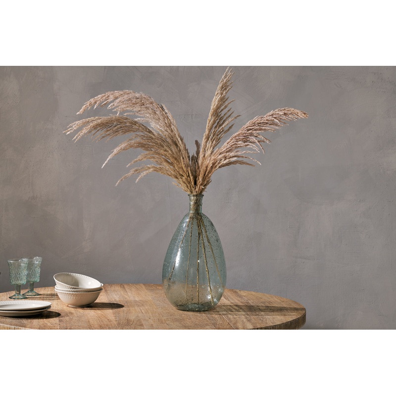 Virya Recycled Glass Vase – Pale Blue