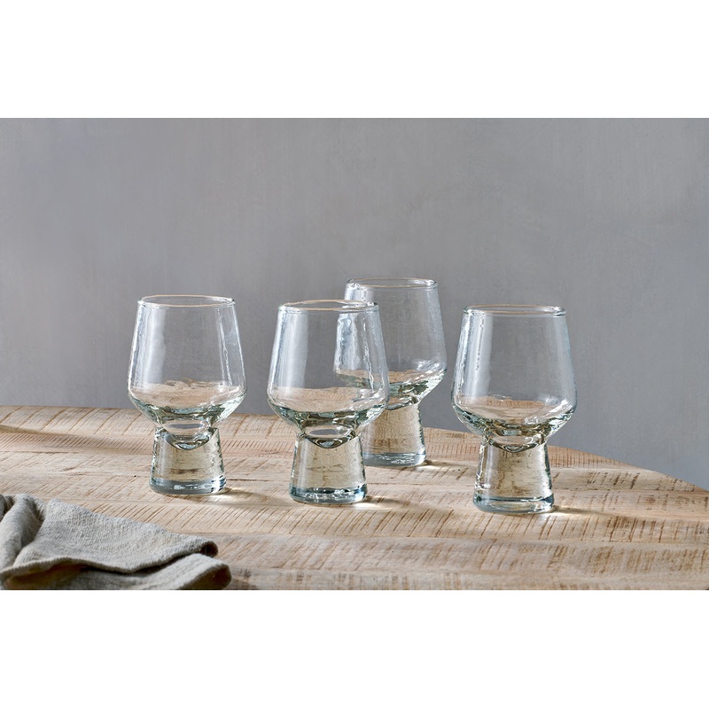 Visla Glass – Light Smoke (Set of 4)