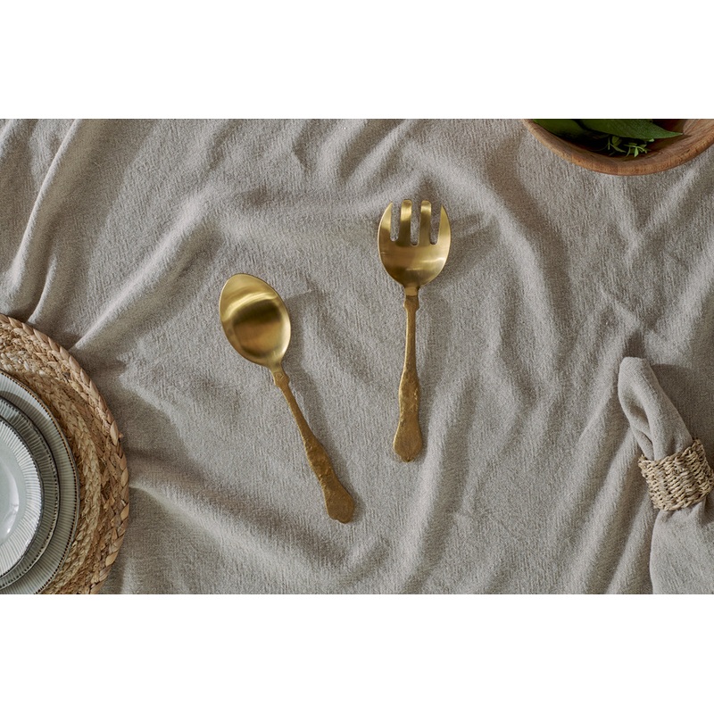 Khana Salad Servers – Brushed Gold (Set of 2)