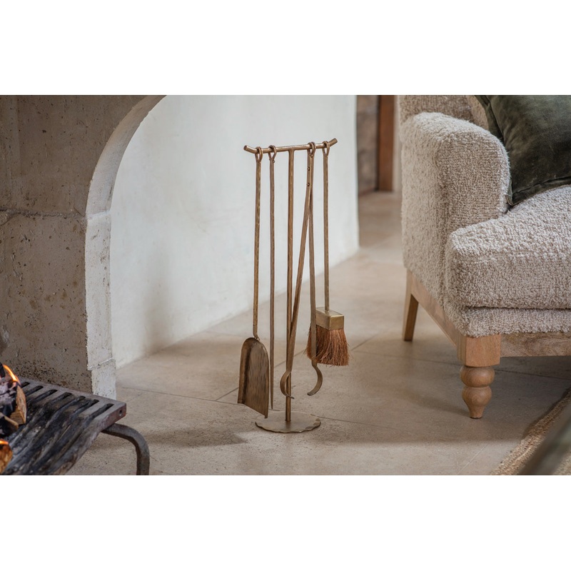 Lowada Iron Fireside Tools – Antique Brass