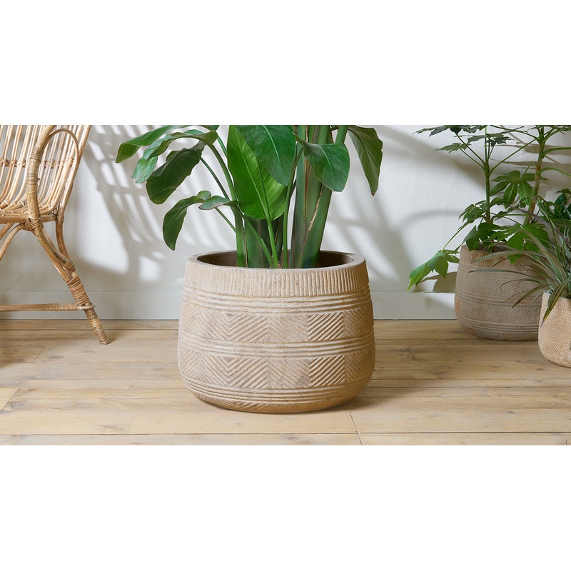 Zadie Terracotta Planter – Natural – Large