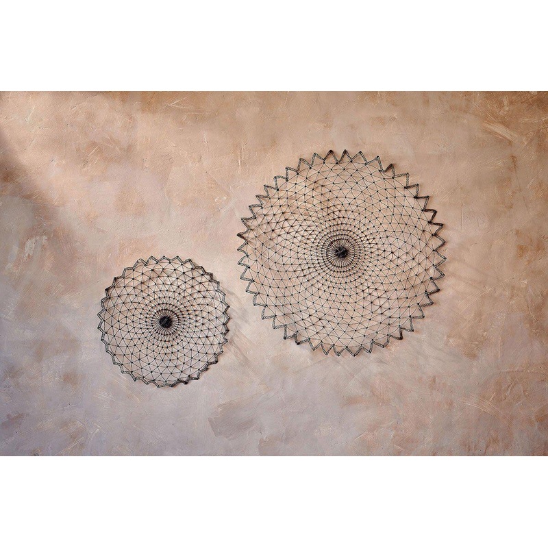 Arna Wire Wall Art|Rust|Small 0.5 x 72cm (dia)|Large 0.5 x 118cm (dia)