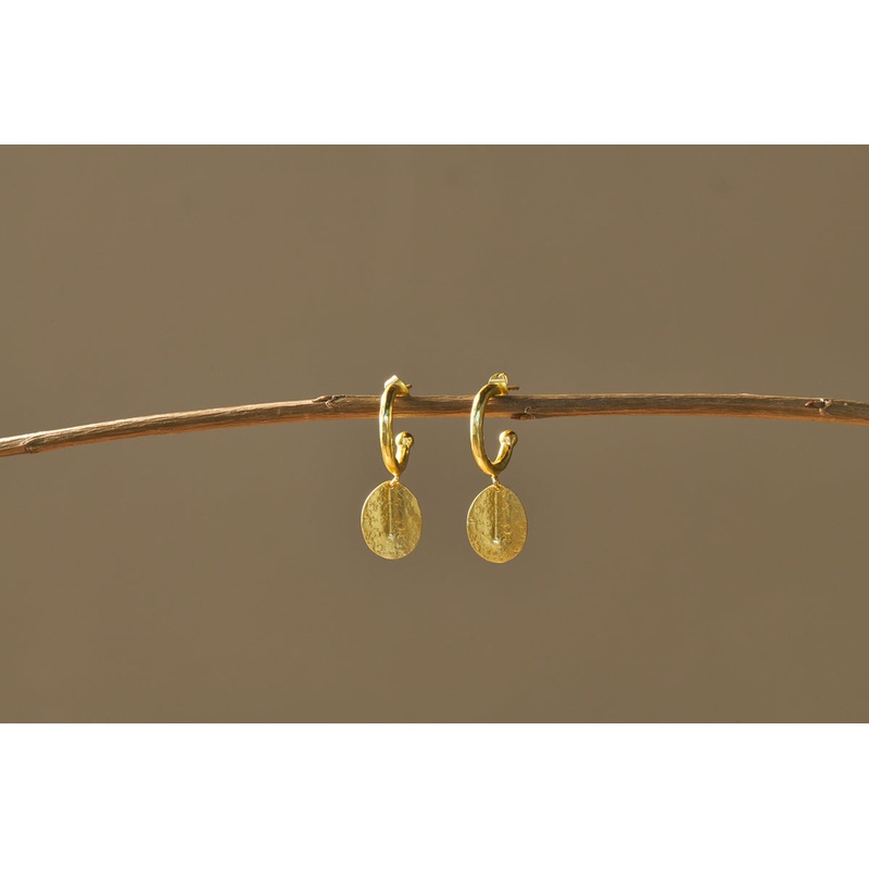 Esta Hoop Earrings – Gold  – One Size