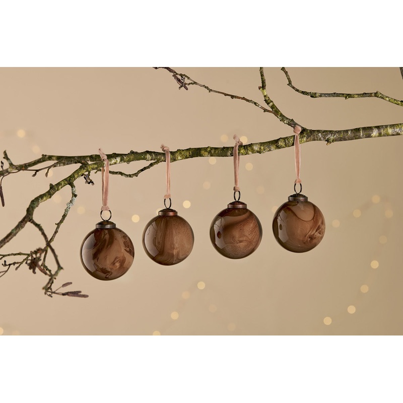 Kancha Baubles – Mocha (Set of 4)