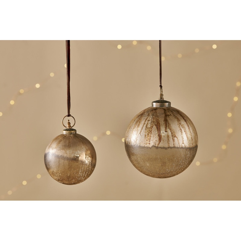 Konara Giant Bauble – Gold Crackle