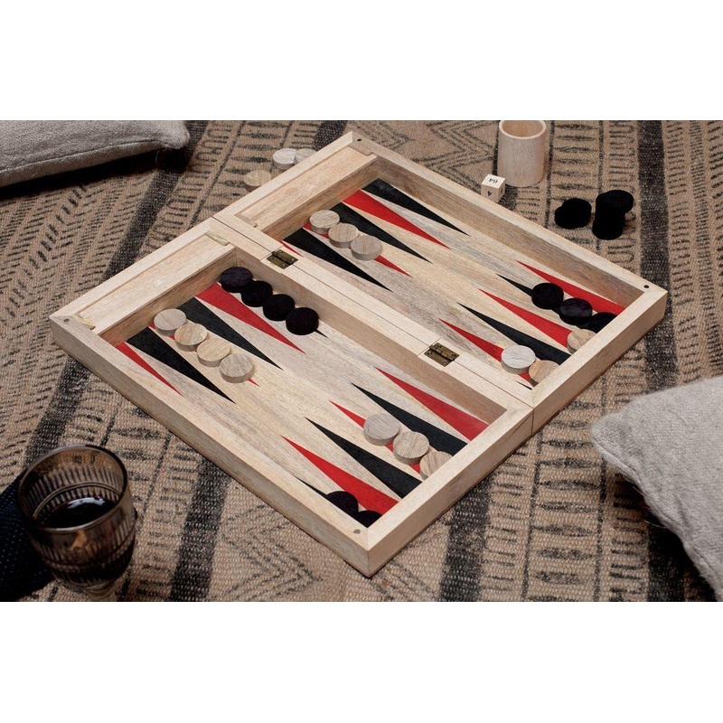 Mango Wood Backgammon|Mango Wood|7 x 20 x 40cm