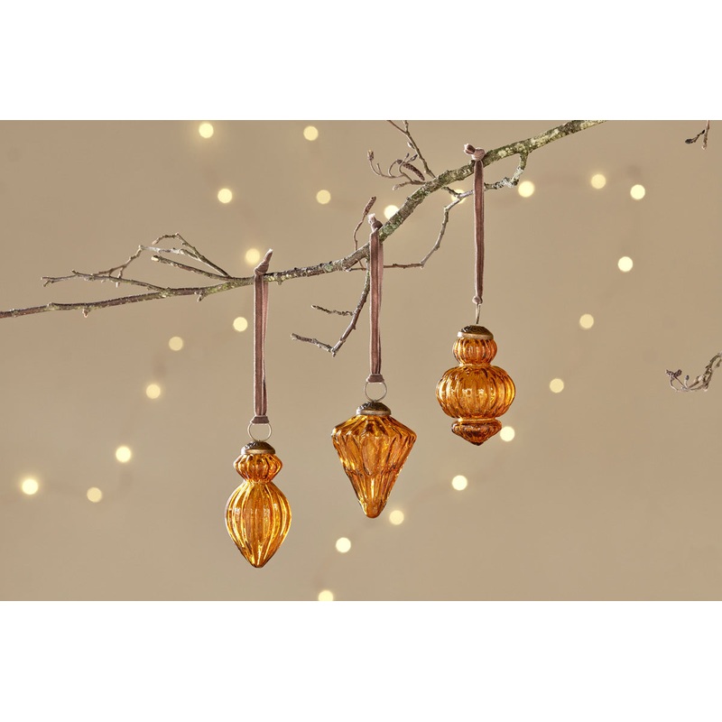 Manipur Baubles – Amber (Set of 3)