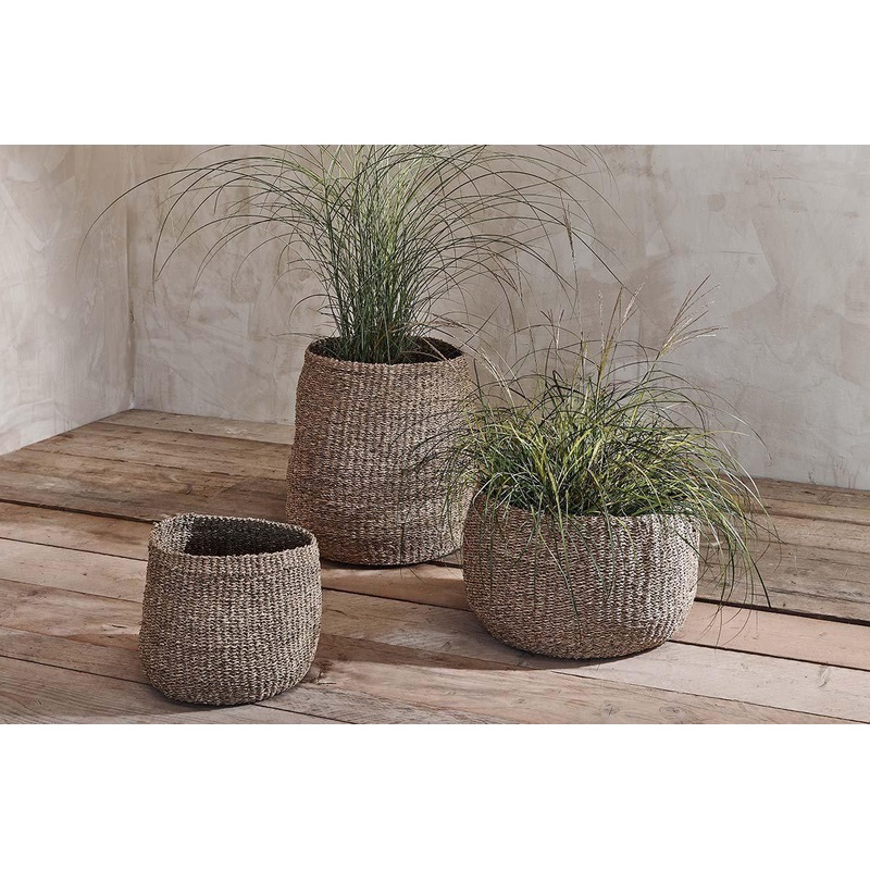 Noko Seagrass Basket|Natural|Small Round 27.5 x 34cm (dia)|Large Round 31.5 x 42cm (dia)|Tall 45 x 45cm (dia)