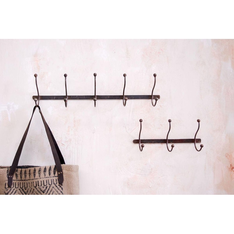 Rama Iron Hook|Iron|Row of 3 – 15 x 34 x 10.5cm|Row of 5 – 15 x 64 x 10.5cm