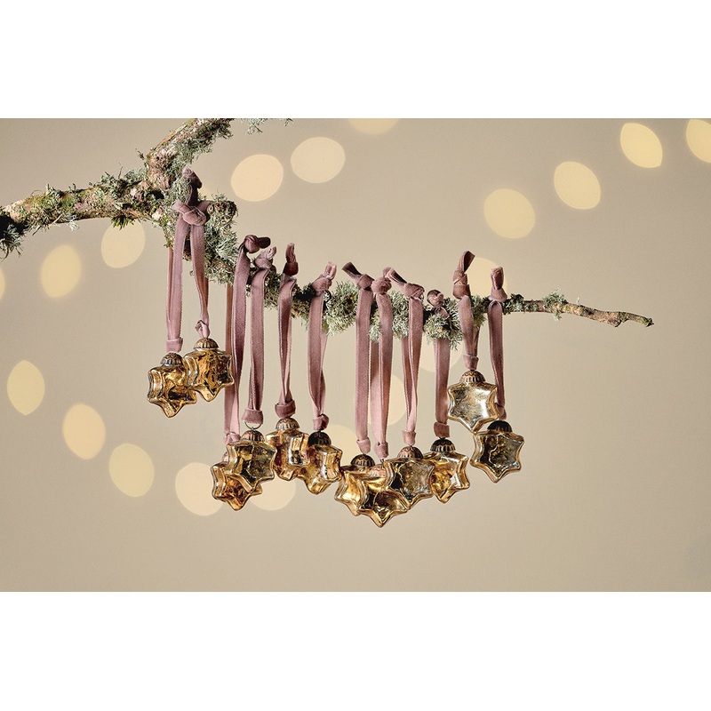 Sardi Star Baubles – Gold (Set of 12)