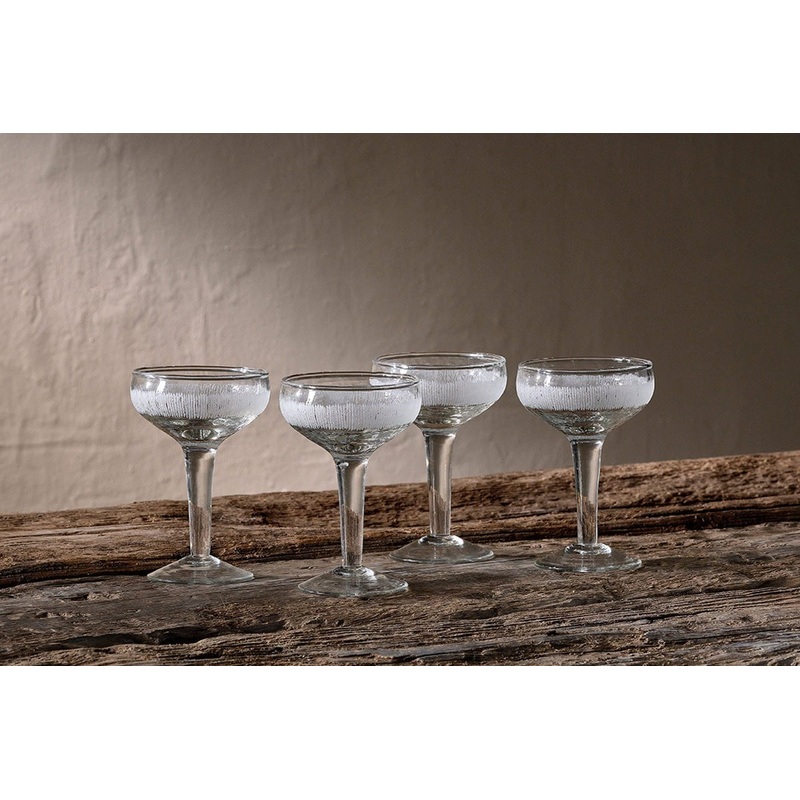 Anara Etched Champagne Glass – Clear (Set of 4)