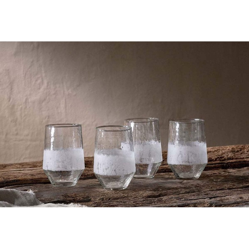 Anara Etched Tumbler – Clear – (Set of 4) – Large