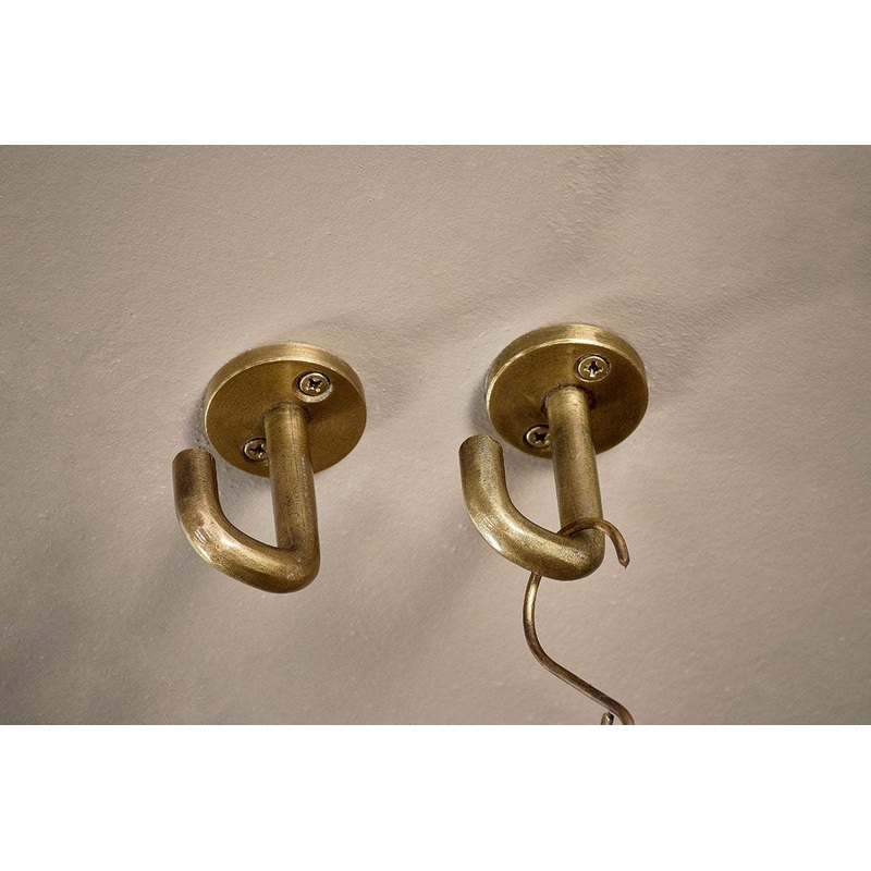 Aniko Iron Ceiling Hook – Brass (Set of 2)
