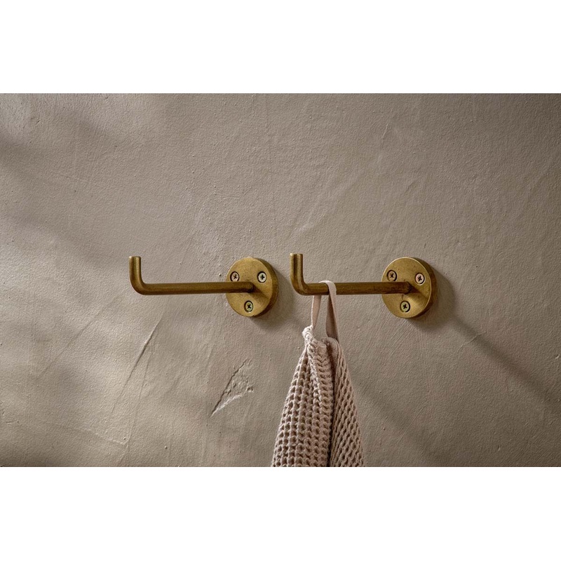 Aniko Iron Hook – Brass (Set of 2)