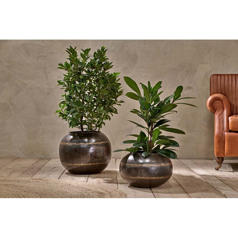 Endo Reclaimed Iron Globe Planter