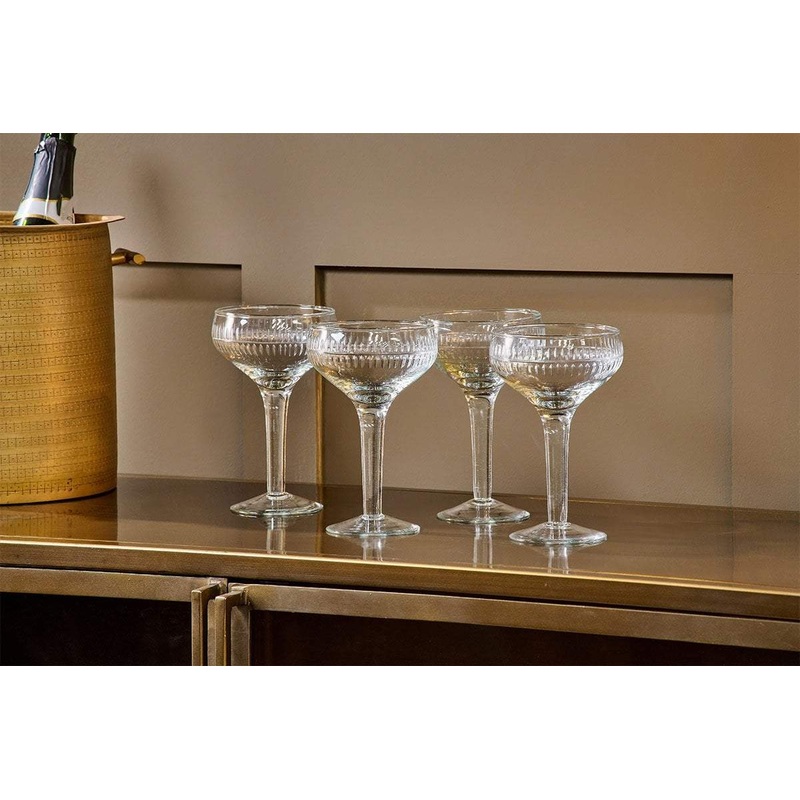 Mila Champagne Glass – Clear – (Set of 4)