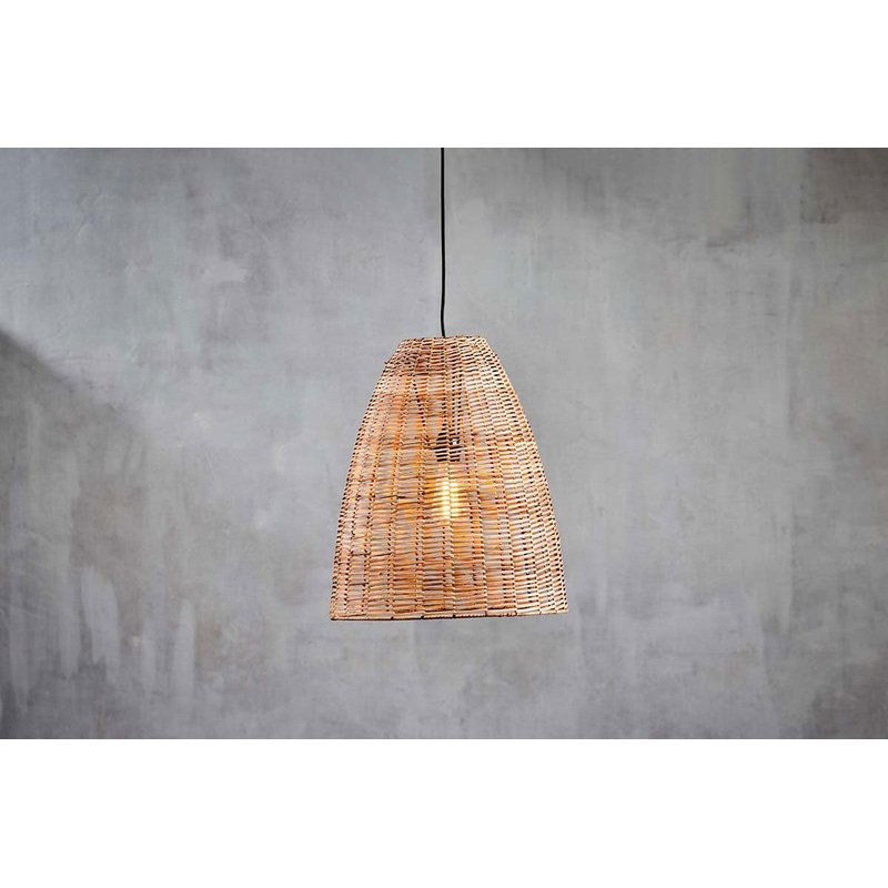 Noko Rattan Conical Pendant – Natural