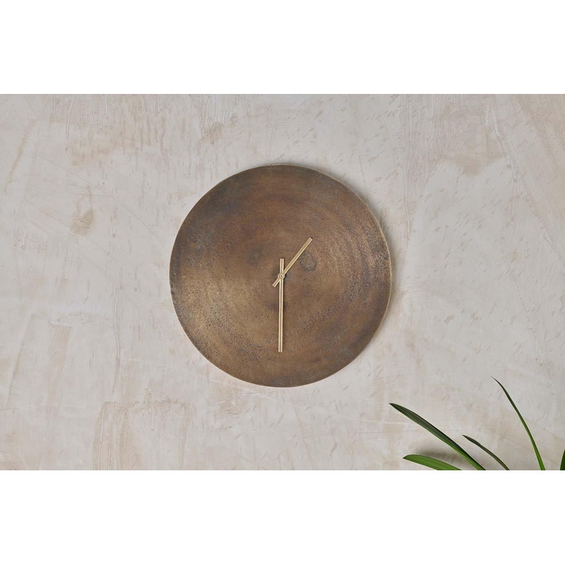 Okota Wall Hung Clock – Antique Brass