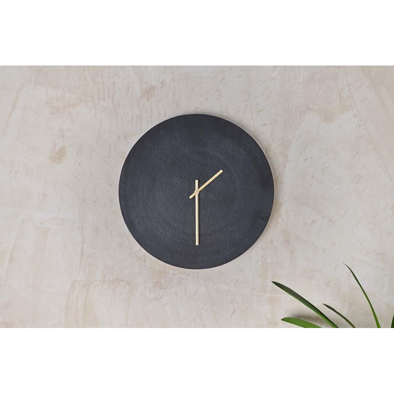 Okota Wall Hung Clock – Black|Black|3 x 38cm (dia)