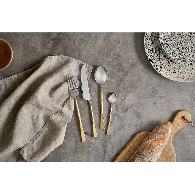 Usa Cutlery Set – Brushed Gold (Set of 16)