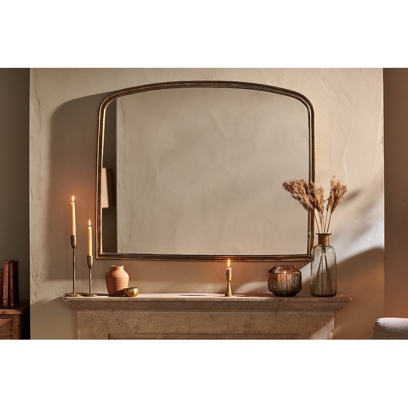 Almora Arched Mirror – Large|Antique Brass|Large