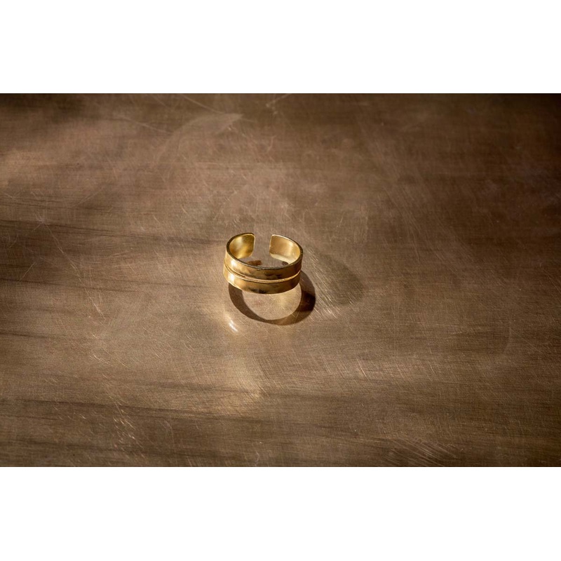 Bolari Double Band Ring|Gold|One Size