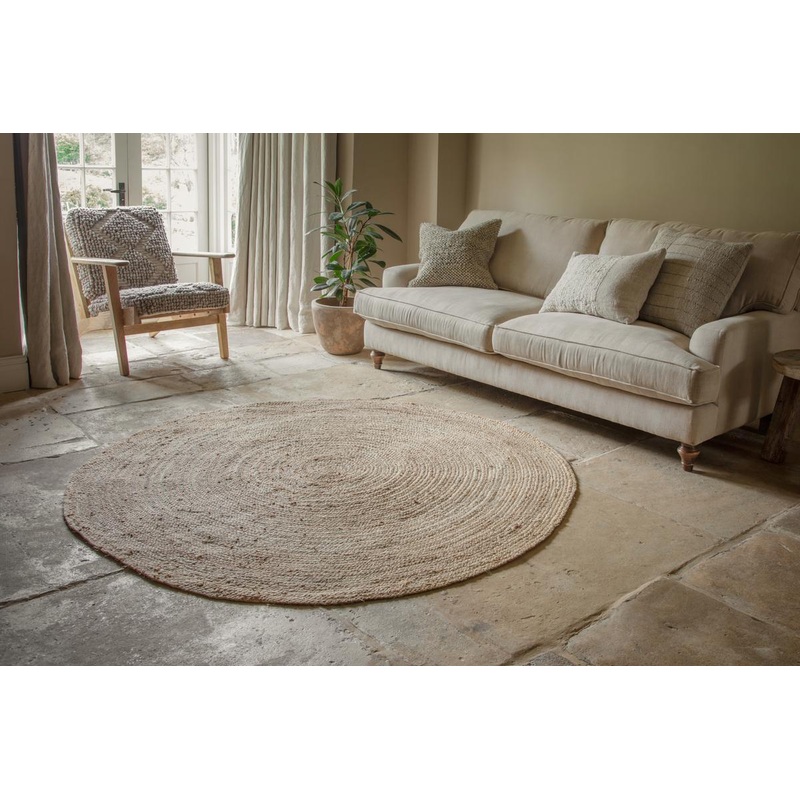 Braided Hemp Rug – Round|Natural|Large 180cm (dia)