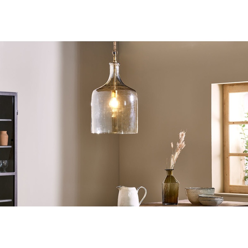 Kalsi Recycled Glass Pendant Light – Lustre – Large