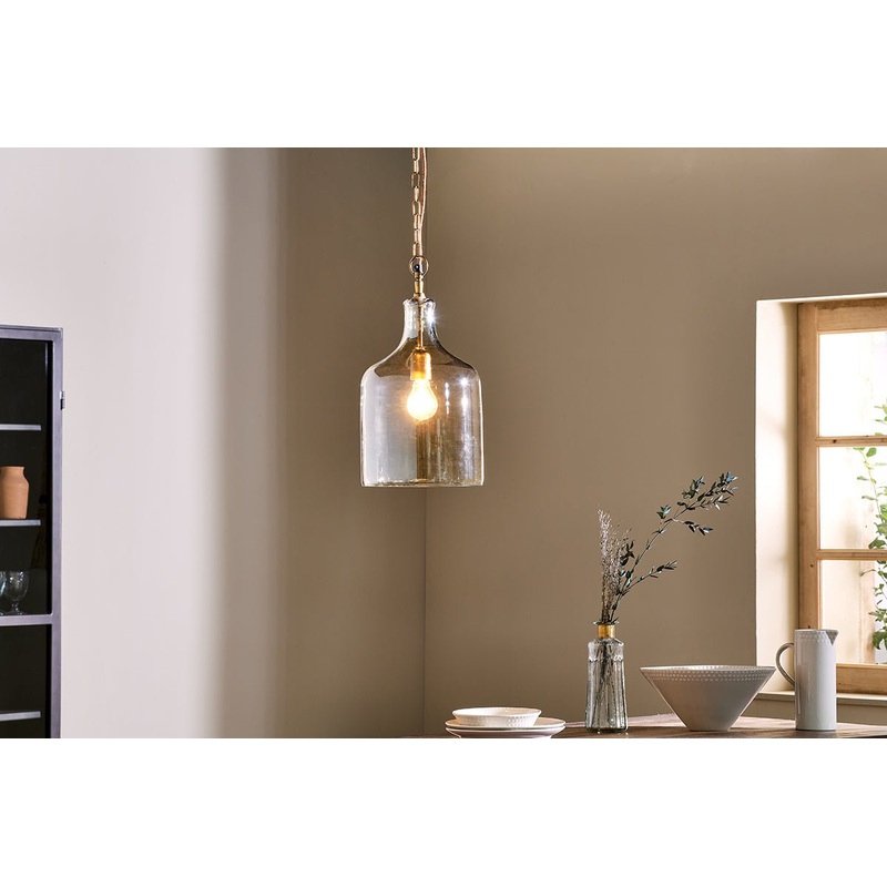 Kalsi Recycled Glass Pendant Light – Lustre – Small
