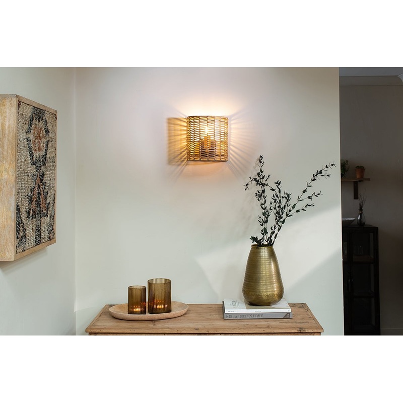 Noko Rattan Wall Lamp – Small|Natural|Small