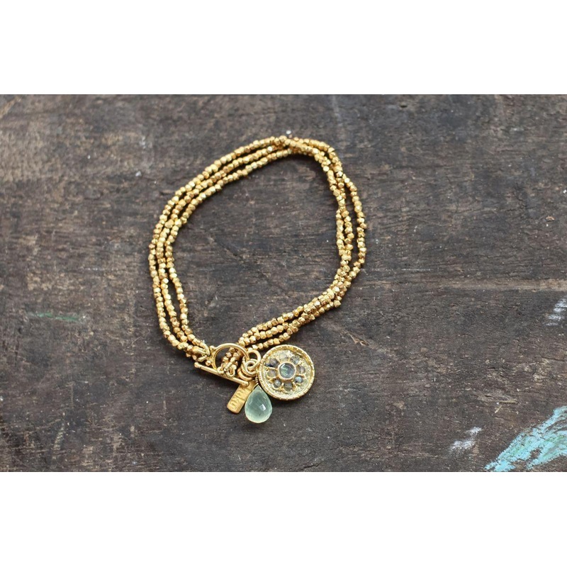Pandita Charm Bracelet|Gold|0.8 x 20cm