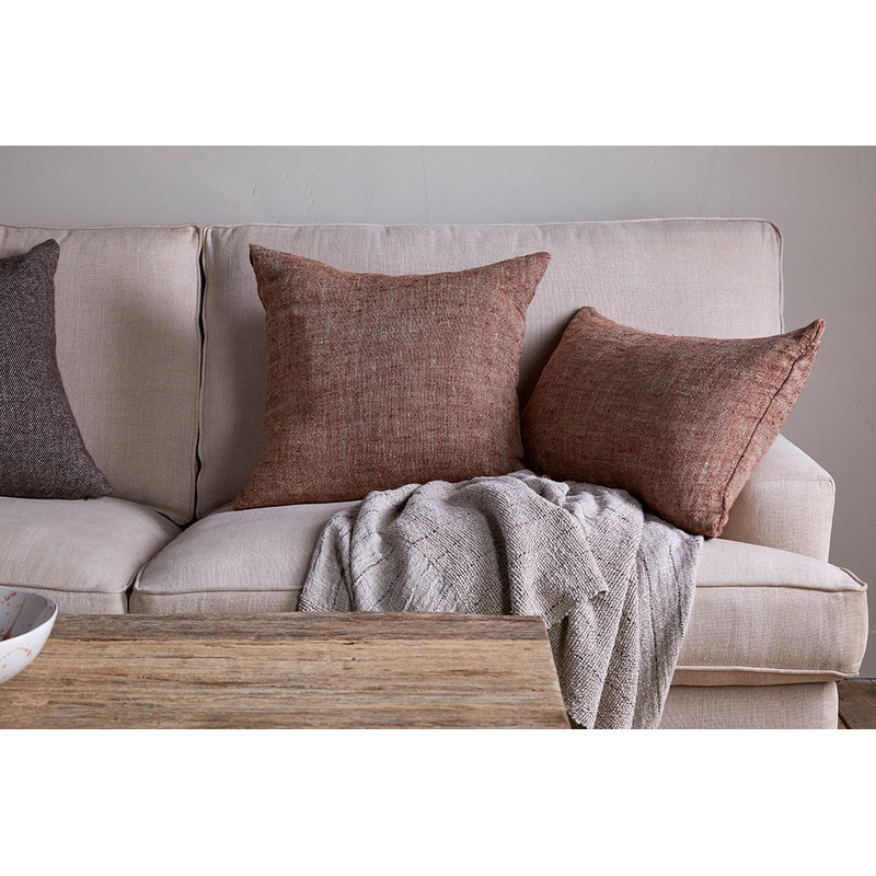 Kana Linen Cushion Cover – Rust