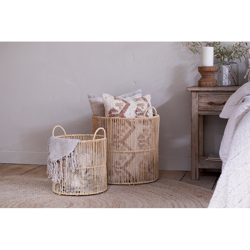 Kanika Jute Basket – Natural|Natural|Small|Large