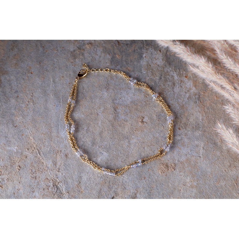 Lavana Anklet – Labradorite|Labradorite|One Size