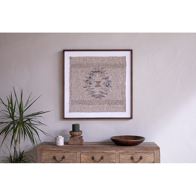 Lena Textured Wall Art – Off White