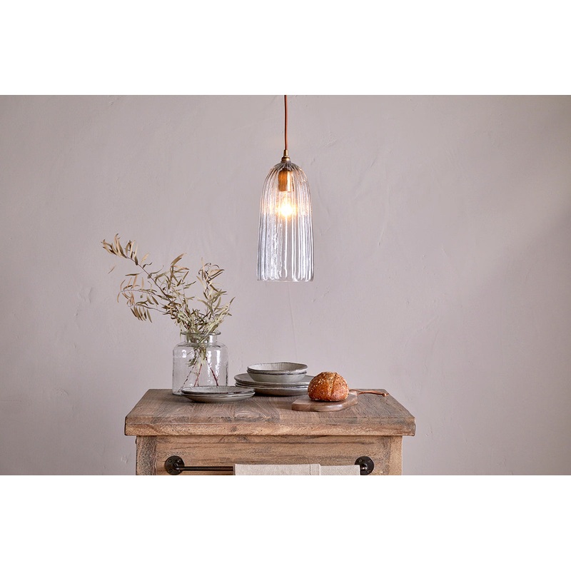 Lumina Recycled Glass Pendant – Clear