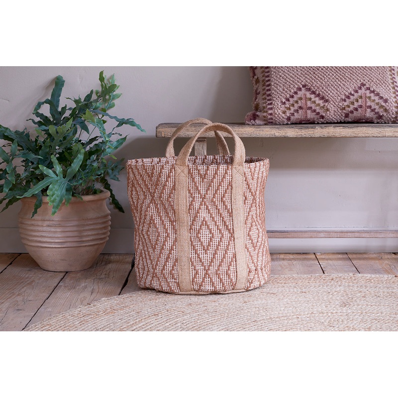 Renu Jute Basket – Rust & Natural